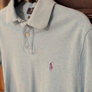 Polo by Ralph Lauren Men's Sky Blue Polo Shirt